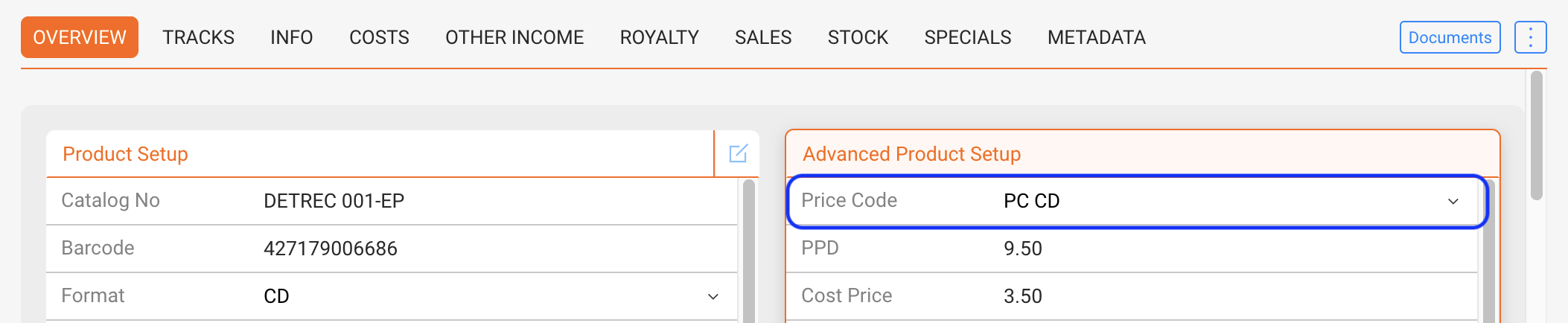 Assigned Price Code in Product.png