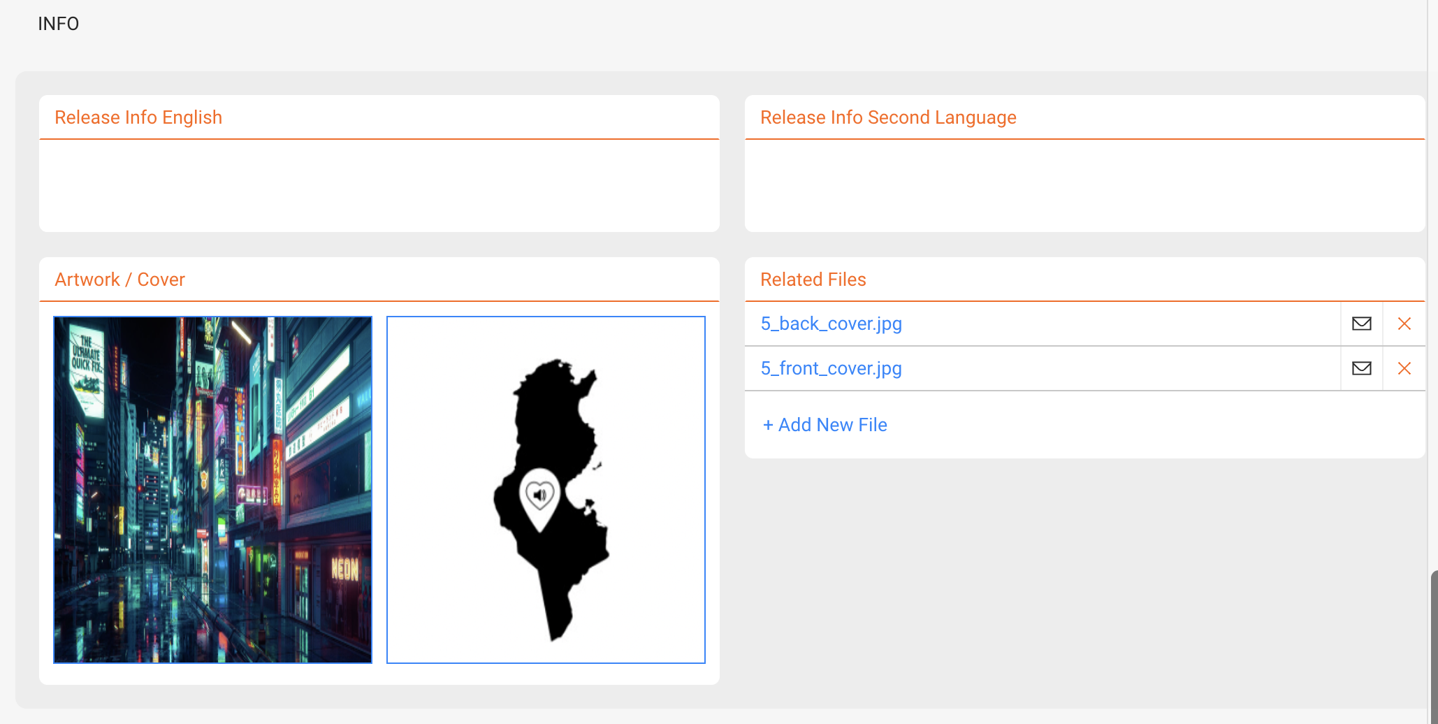 Infos Tab Screenshot