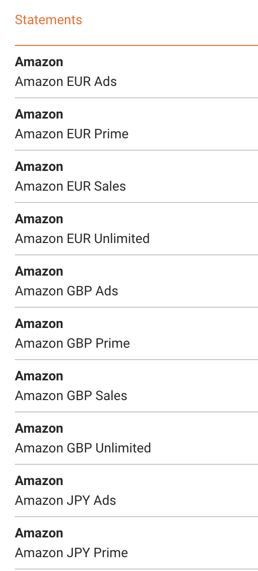 Amazon importer overview