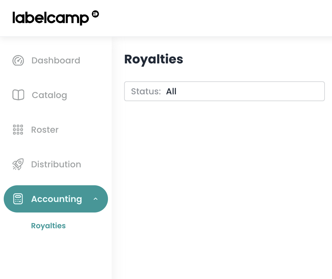 Navigate to Royalties