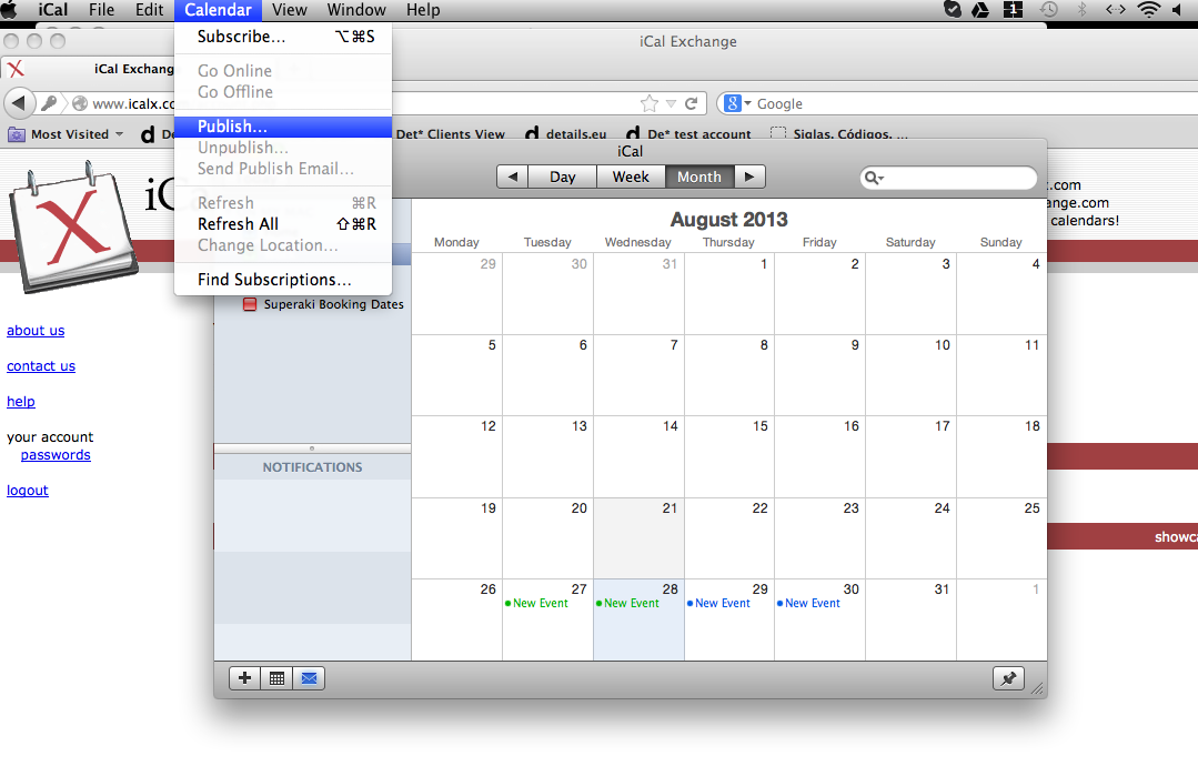 How to add external ICal calendars to Details Details