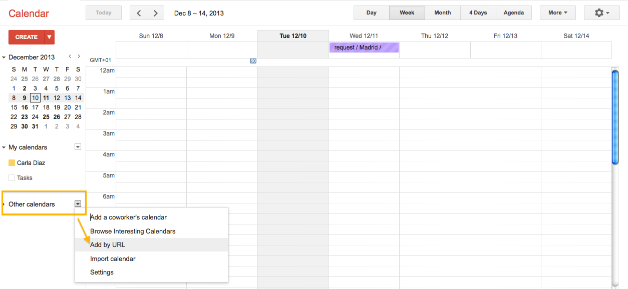 How to add Details Calendars to Google Calendars Details