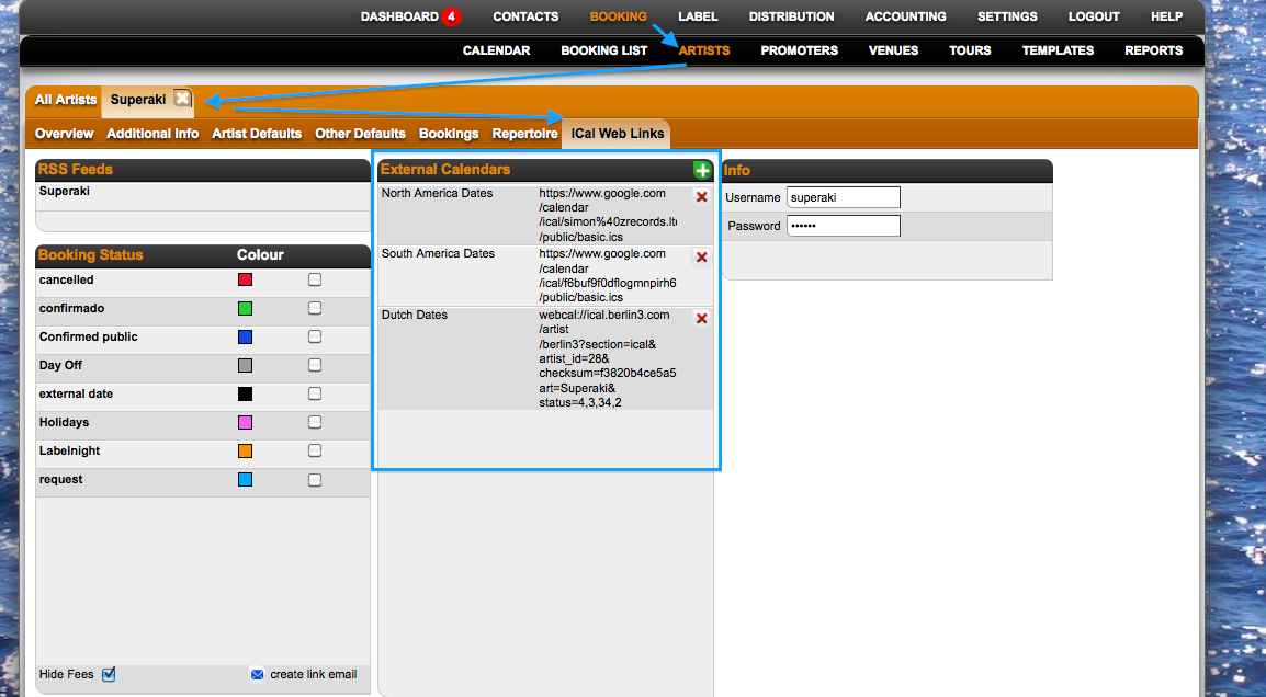 How to add external ICal calendars to Details from ICal subscriptions